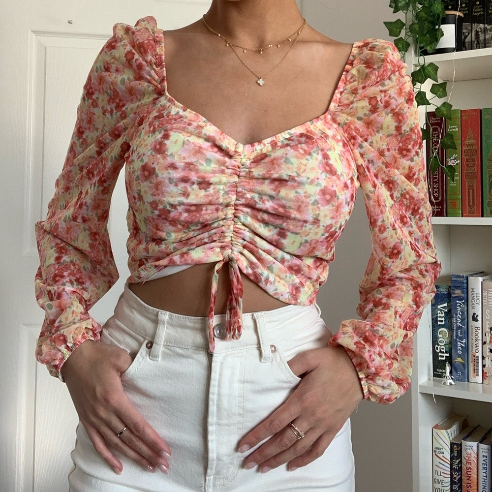 Floral forever 21 Sinch top